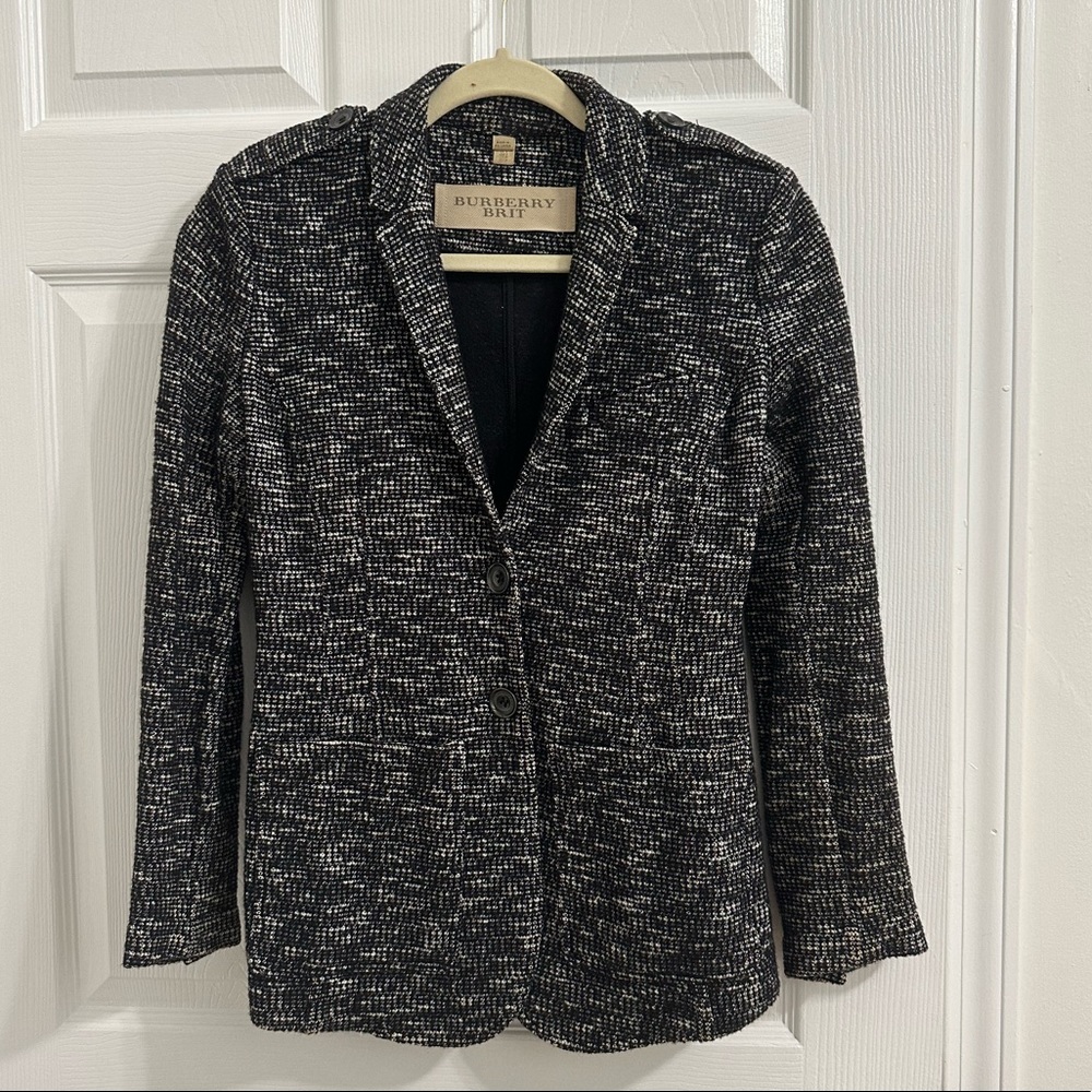Vintage Burberry Britt Knit Blazer